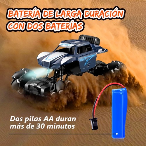 "Carros De Control Remoto Todoterreno 24cm Juguete Azul con Negro "