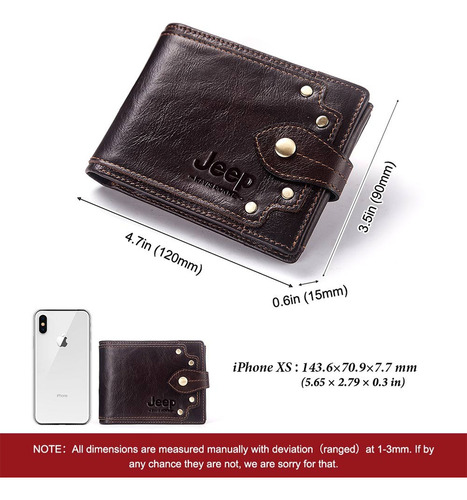 Cartera Para Caballero Carteras Piel Vaca Para Hombre Regalo