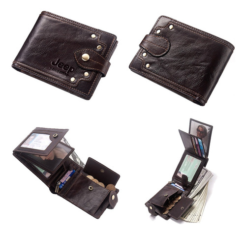 Cartera Para Caballero Carteras Piel Vaca Para Hombre Regalo