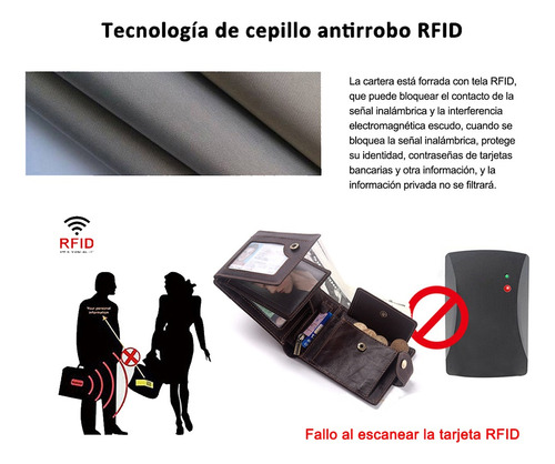 Cartera Para Caballero Carteras Piel Vaca Para Hombre Regalo