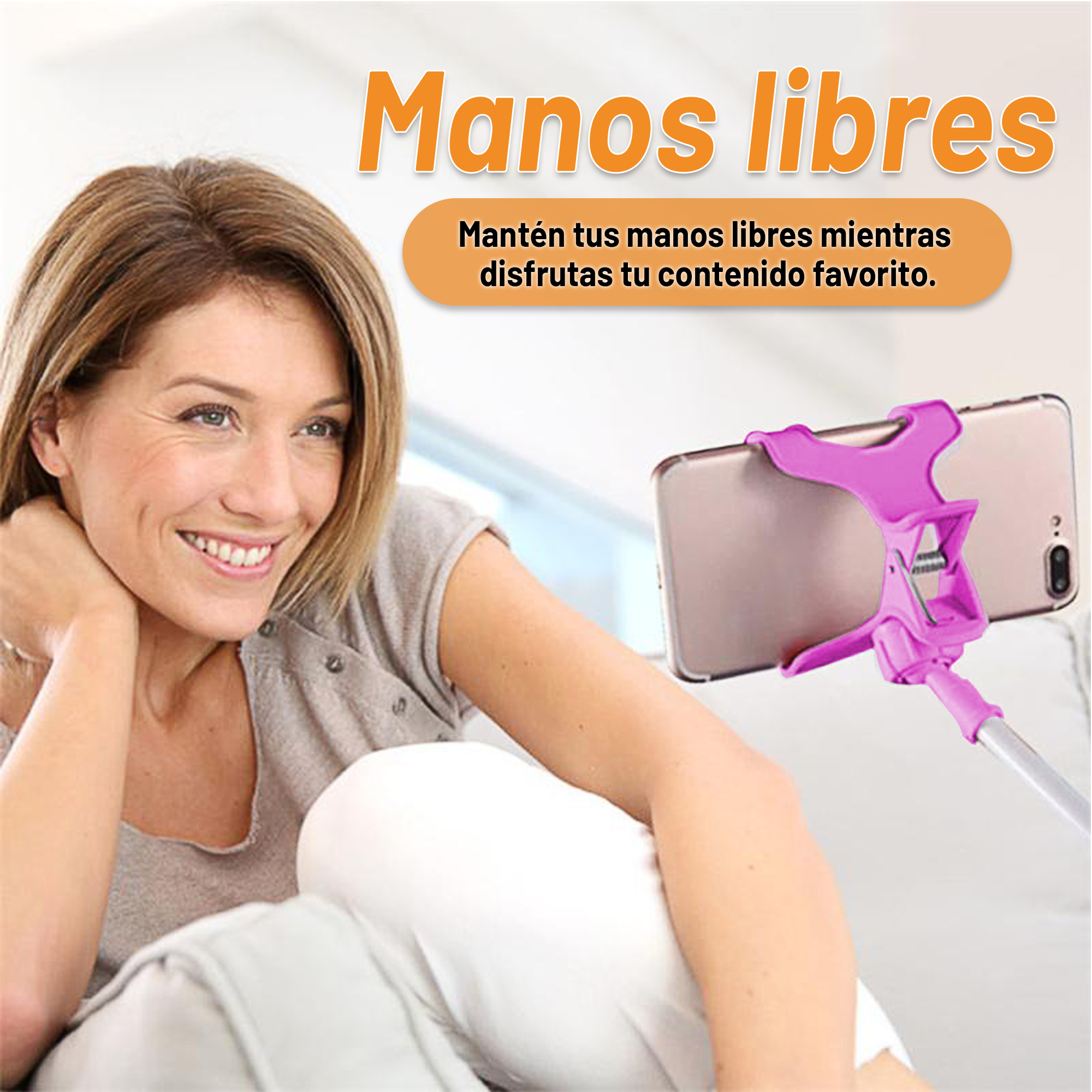 Soporte para Celular Archy Brazo Flexible Universal Multiangulo Rotación 360 Mesa Escritorio Hogar Oficina con Brazo De Ajuste Clip Pinza Porta Celular.