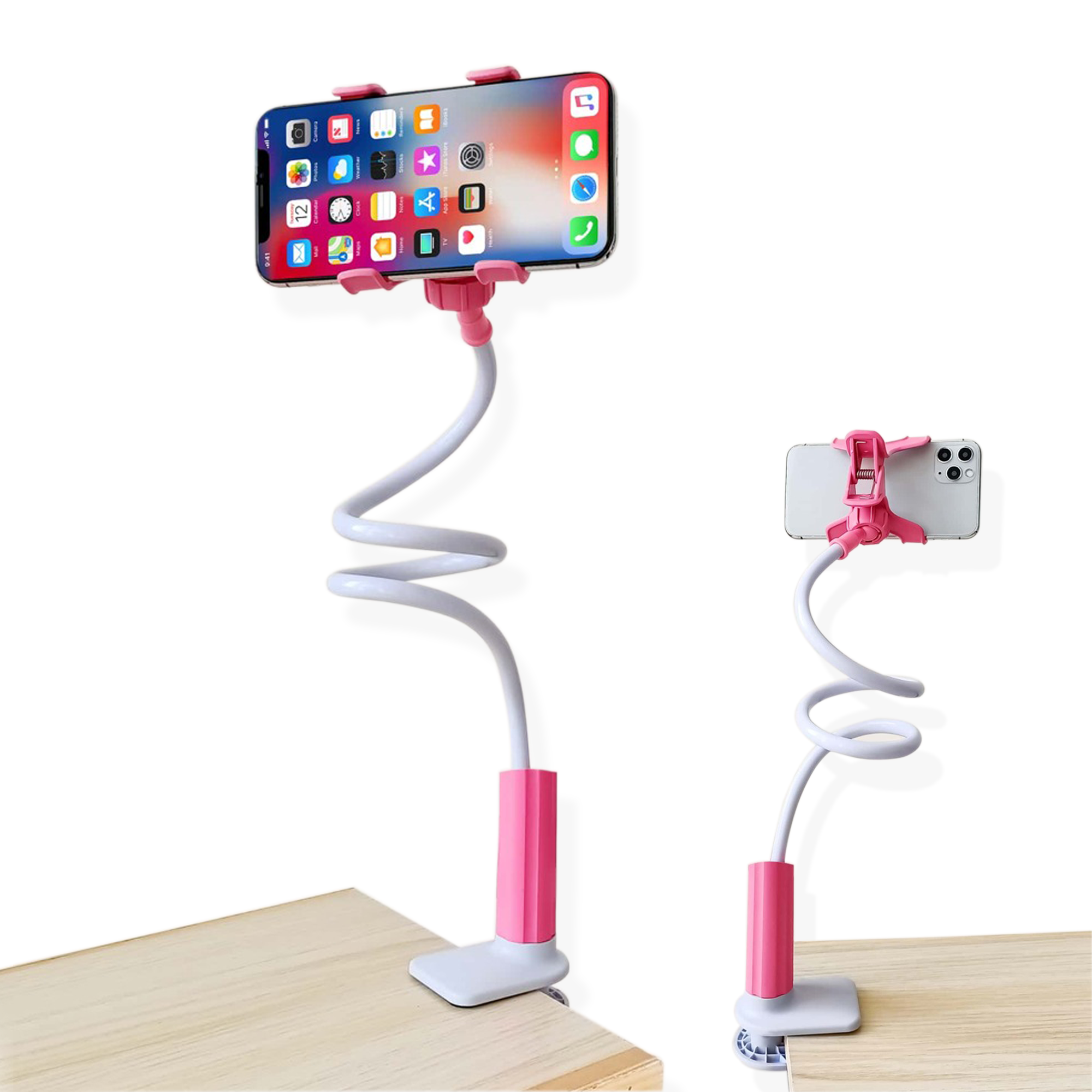 Soporte para Celular Archy Brazo Flexible Universal Multiangulo Rotación 360 Mesa Escritorio Hogar Oficina con Brazo De Ajuste Clip Pinza Porta Celular.