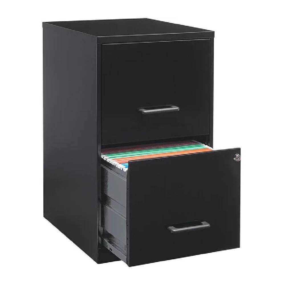Archivero Organizador Metálico Lorell 14341 2 Cajones Negro
