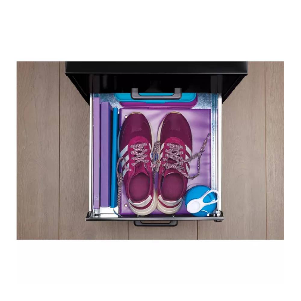 Archivero Organizador Metálico Lorell 14341 2 Cajones Negro