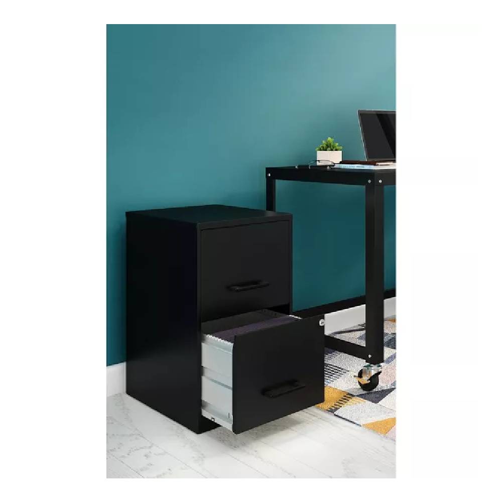 Archivero Organizador Metálico Lorell 14341 2 Cajones Negro