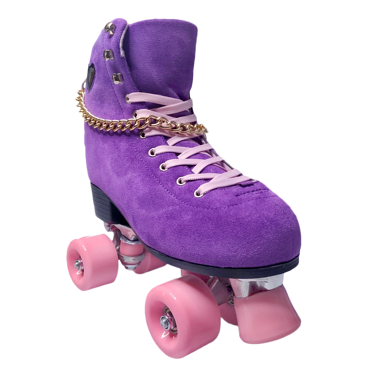 Patines Artistico Roller 4 Ruedas Quads Ergonómico color Morado