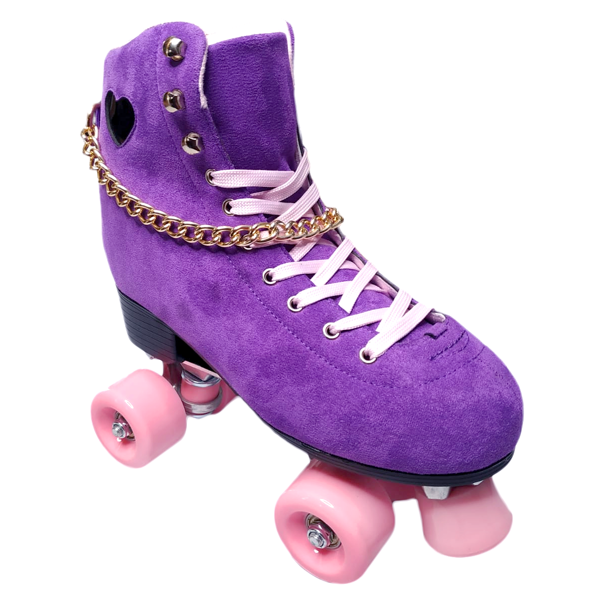Patines Artistico Roller 4 Ruedas Quads Ergonómico color Morado