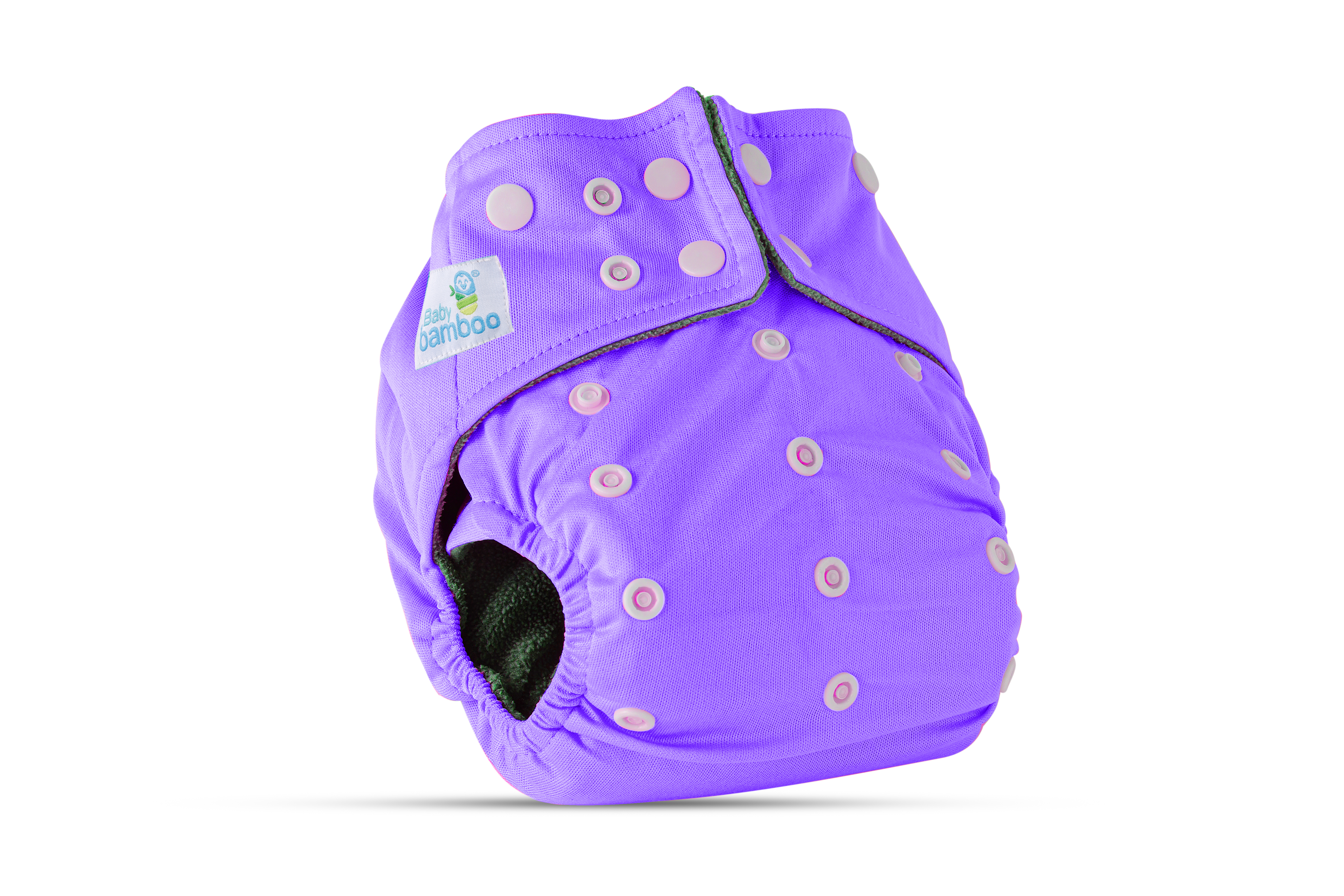 5 Pañales ecológicos de Bambú lisos niña + 6 insertos de 4 capas microfibra 4-15 kgs