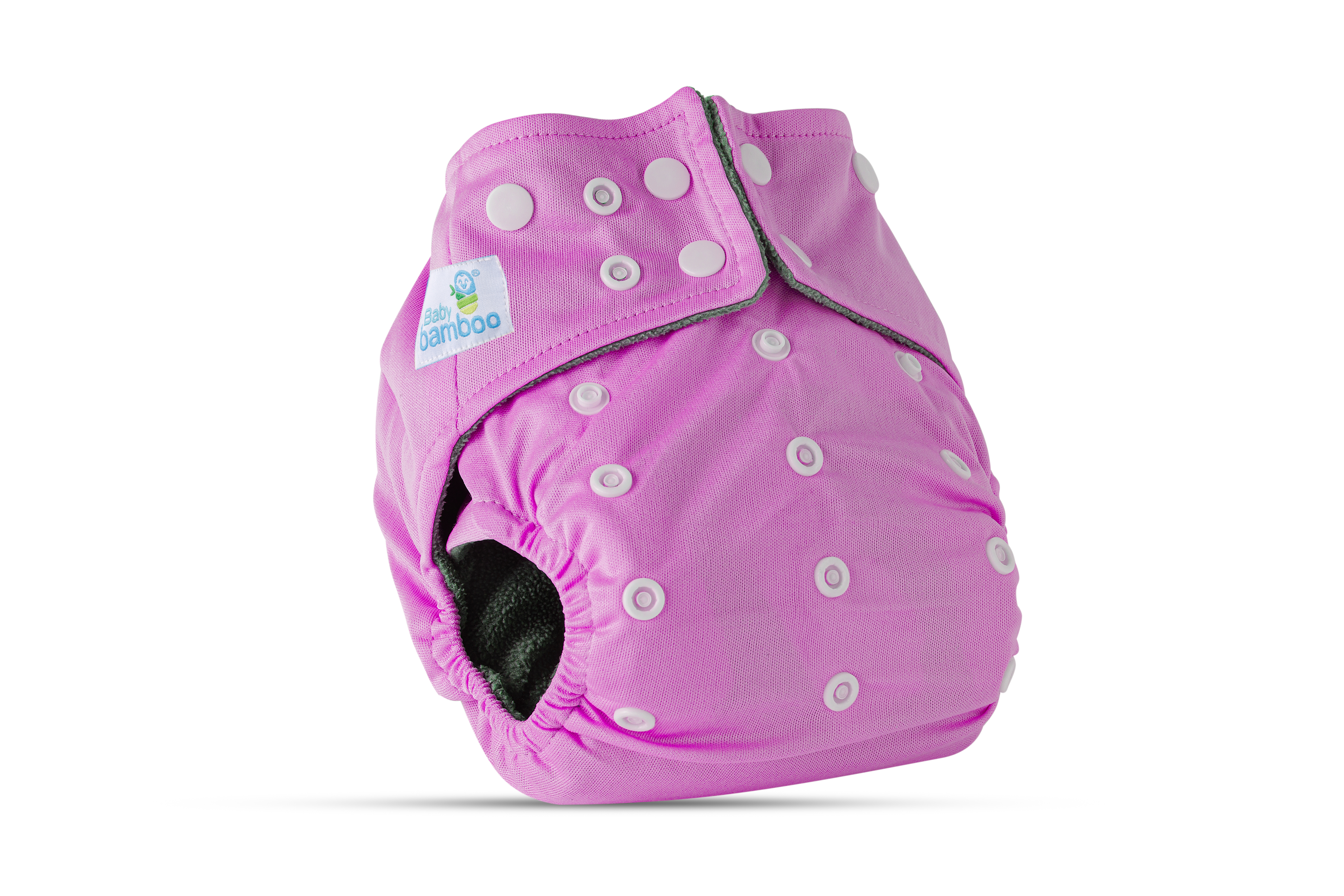 5 Pañales ecológicos de Bambú lisos niña + 6 insertos de 4 capas microfibra 4-15 kgs