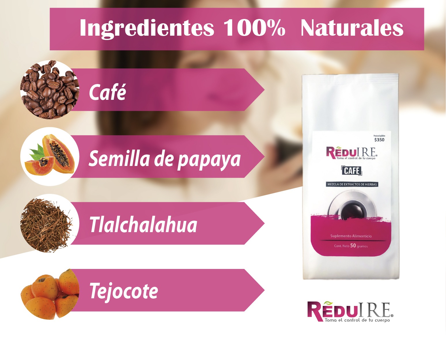 Café 100% Natural Para Bajar De Talla Y Peso Reduire