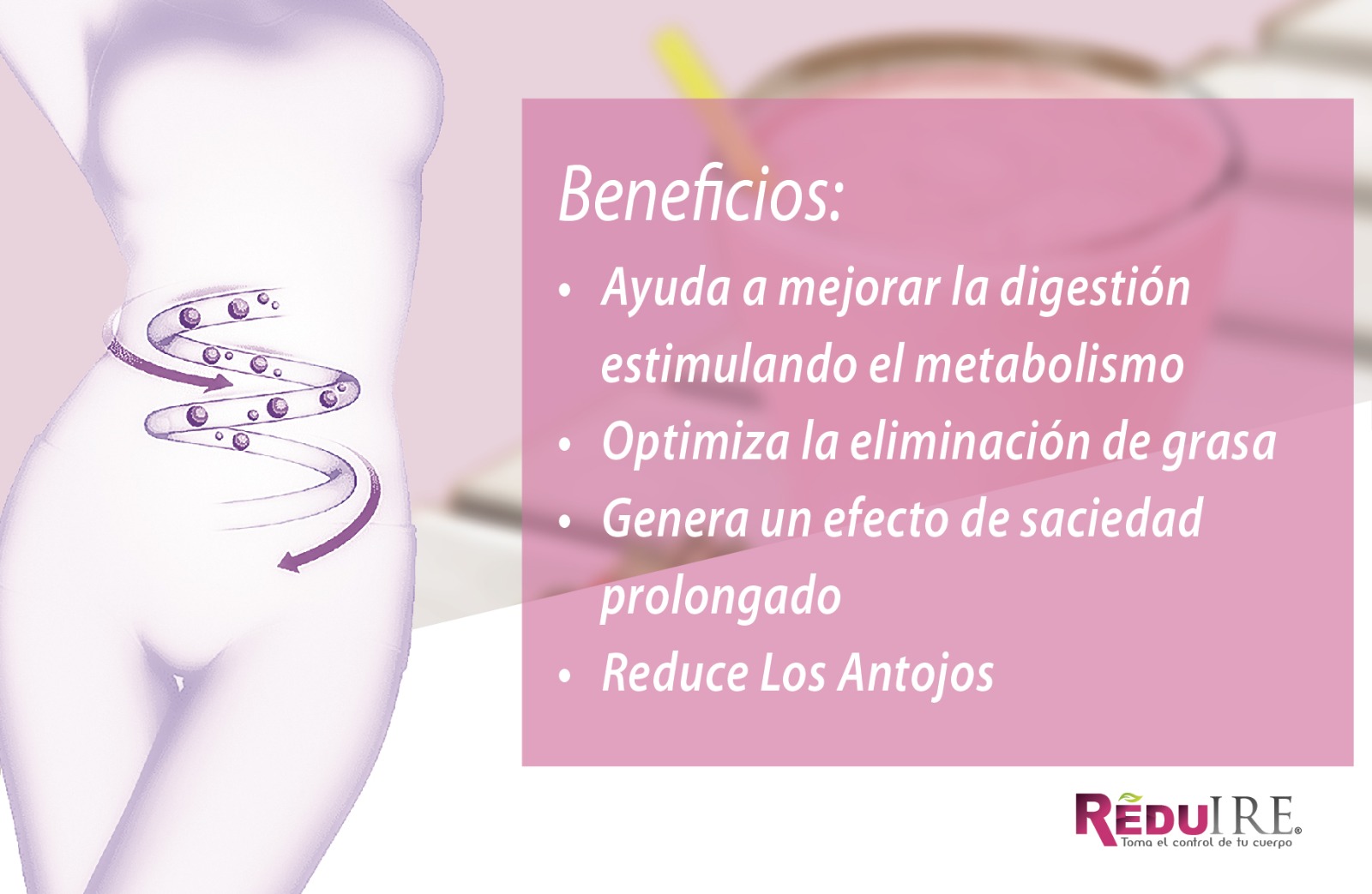 Malteada Weigh Loss Sabor Fresa P/ Bajar Peso Reduire 