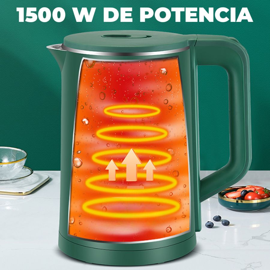 Jarra Hervidor para Agua eléctrico de Acero Inoxidable.