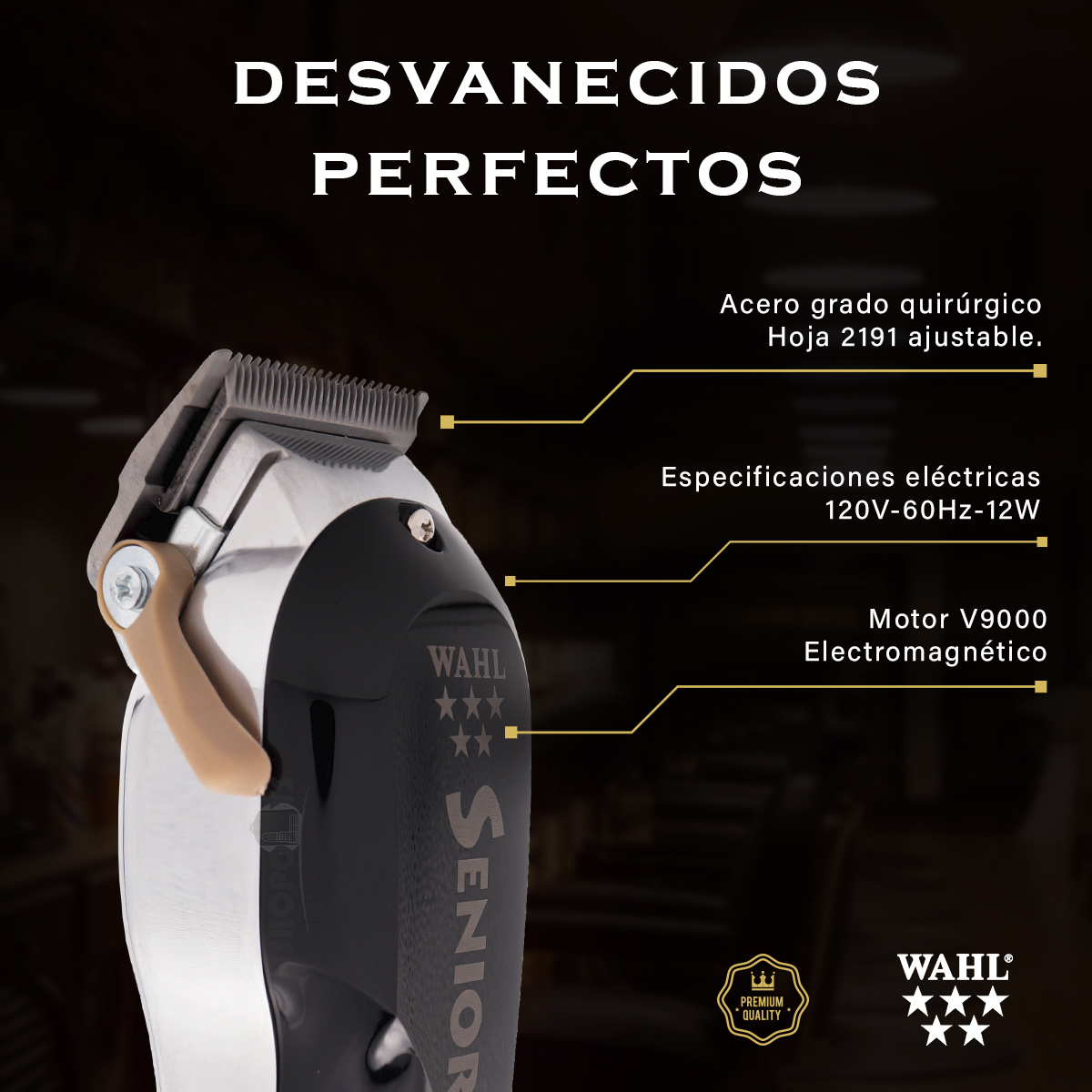 Cortadora De Pelo Profesional Salon Barber Wahl