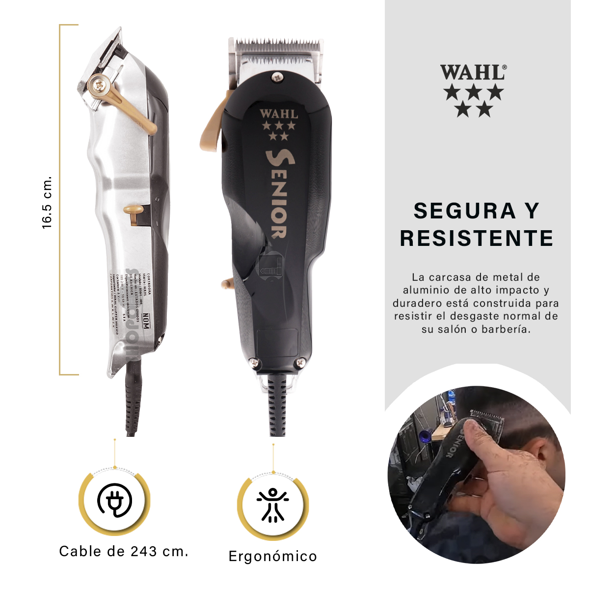 Cortadora De Pelo Profesional Salon Barber Wahl