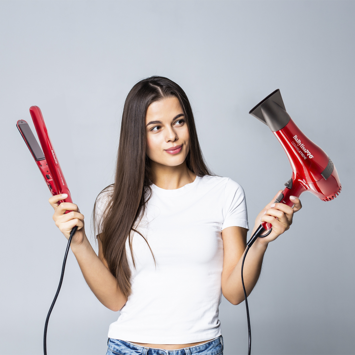 Combo Secadora 2000w Plancha Cerámica Babyliss Ceramix Xtr