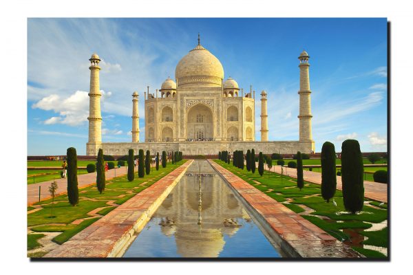 Cuadro Decorativo Canvas Paisaje del Taj Mahal de 120 X 60 cm