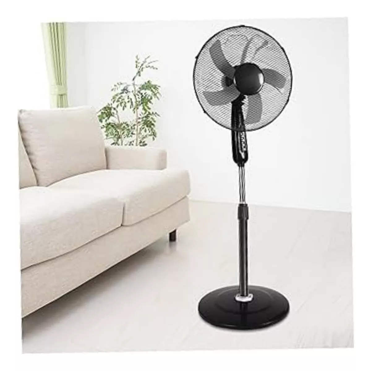Ventilador De Piso 16 PuLG 3 Vel Giro 90° Ajustable Red Top Cantidad De Aspas 5 Estructura Negro Aspas Neg Diámetro 1 Frecuencia 1 Material De Las Aspas Plástico