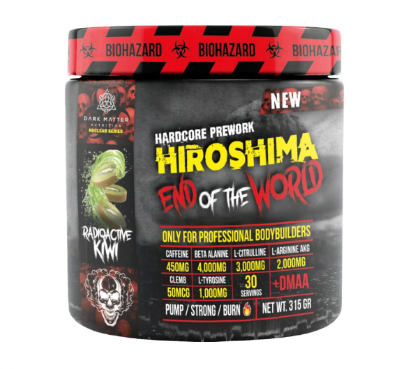 Pre entreno Hiroshima End Of The World Kiwi 315 grs 30 Serv.