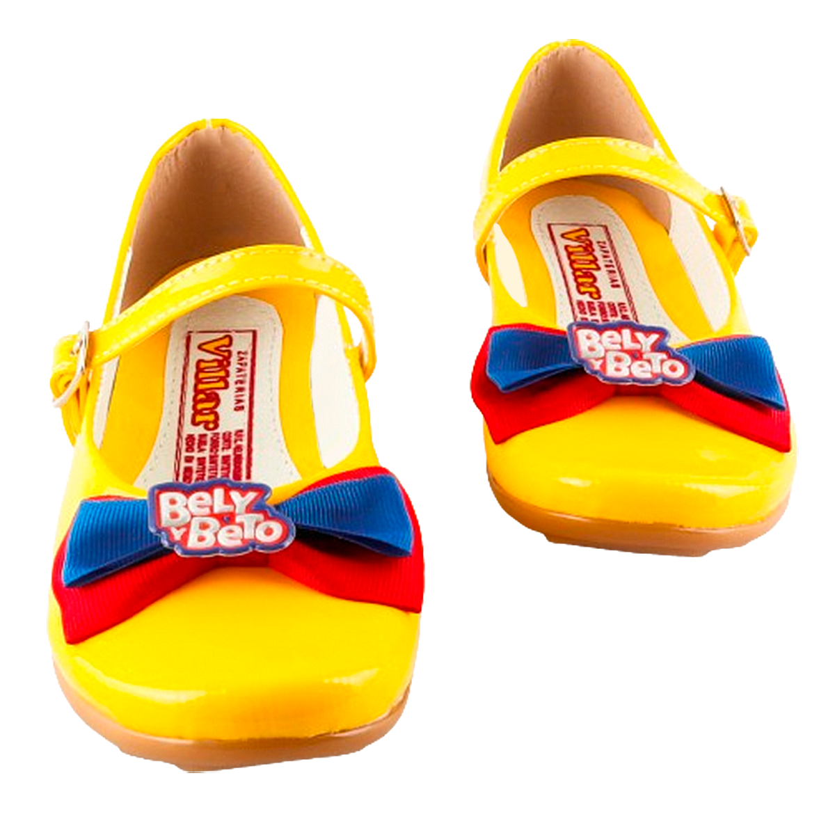 Zapatos Bely Y Beto Flats Niñas Charol Cómodas 03 Amarillo