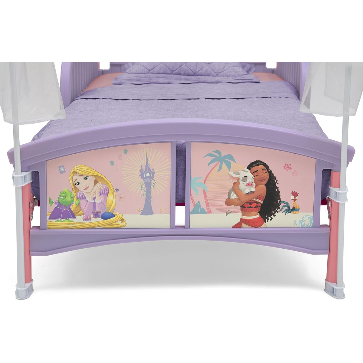 Cama Cuna Con Toldo Delta Children Princesas Lila