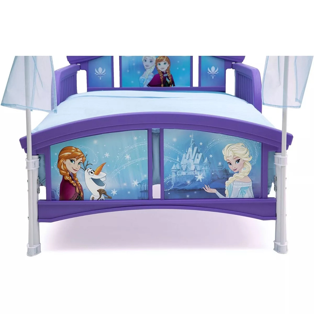 Cama Infantil Para Niñas Con Dosel Frozen Delta Children.