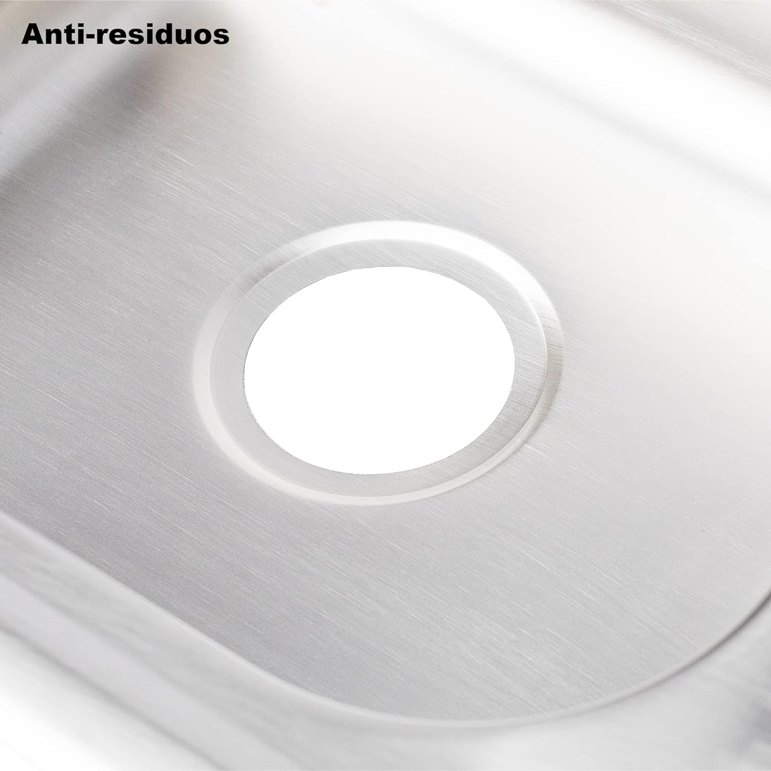 Tarja Sencilla con Escurridero Derecho para Empotrar (80 cm x 50 cm con 15.25 cm de Profundidad) Incluye Kit completo de Instalación