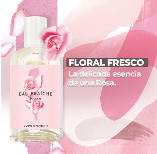 Eau de Toilette Fraiche Rose Agua de Tocador para Dama Fragancia a Rosas