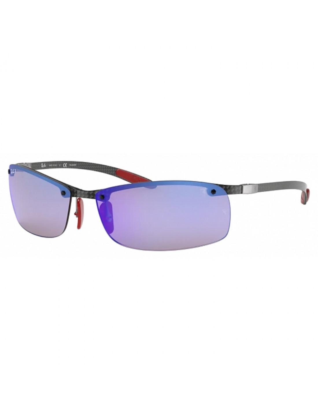Lentes de sol Ray Ban RB8305M F005/H0 Scuderia Ferrari Collection Square Shape Azul