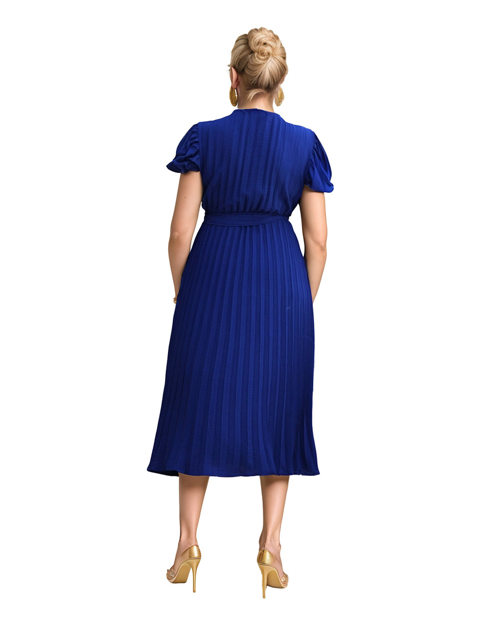 Vestido casual midi Bai Li plisado .