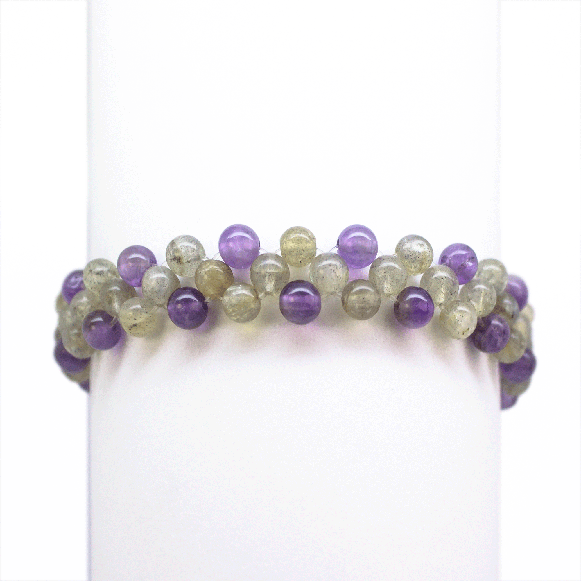 Pulsera Labradorita y Amatista