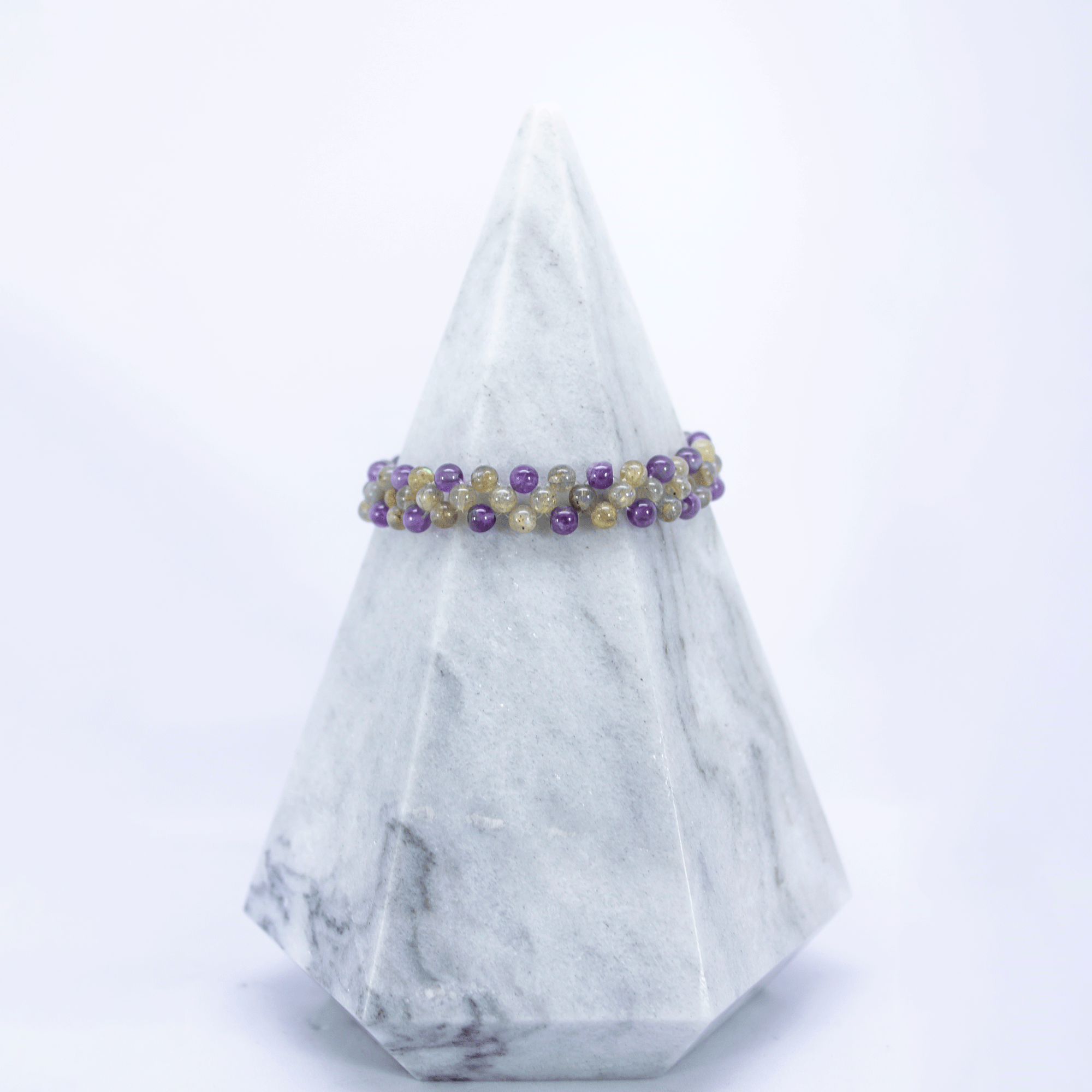 Pulsera Labradorita y Amatista