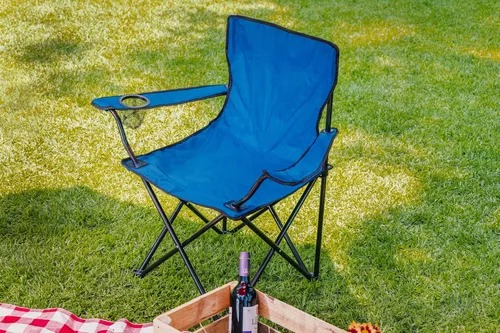 SILLA DE CAMPISMO AZUL.
