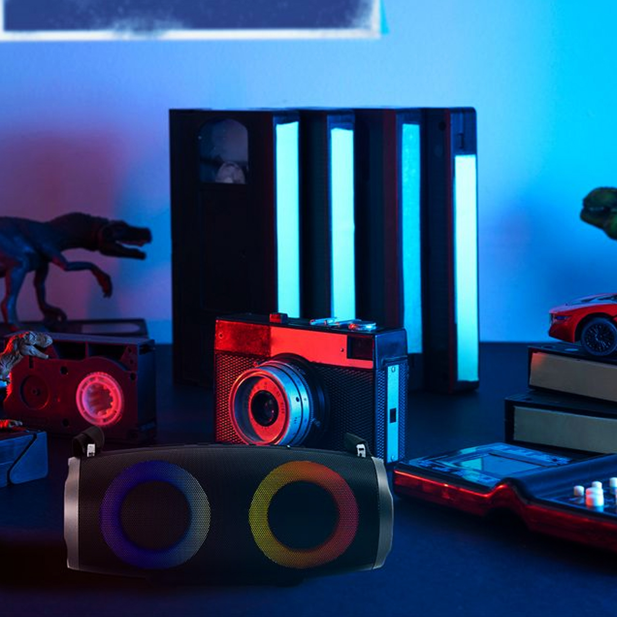 Bocina Bafle Portátil Bluetooth Inalámbrica Daewoo Luz Rgb DW220