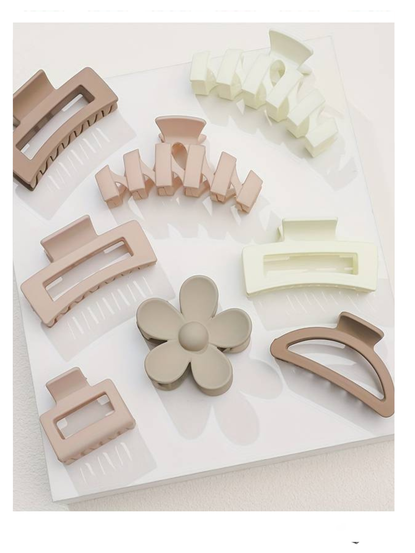 Set de 10 Pinzas para cabello Diferentes Diseños Casual Para uso Diario