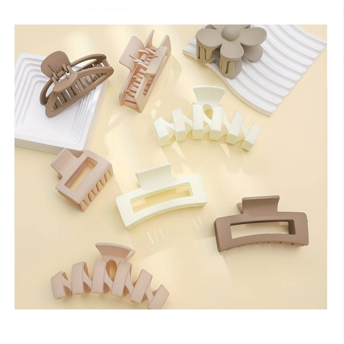 Set de 10 Pinzas para cabello Diferentes Diseños Casual Para uso Diario