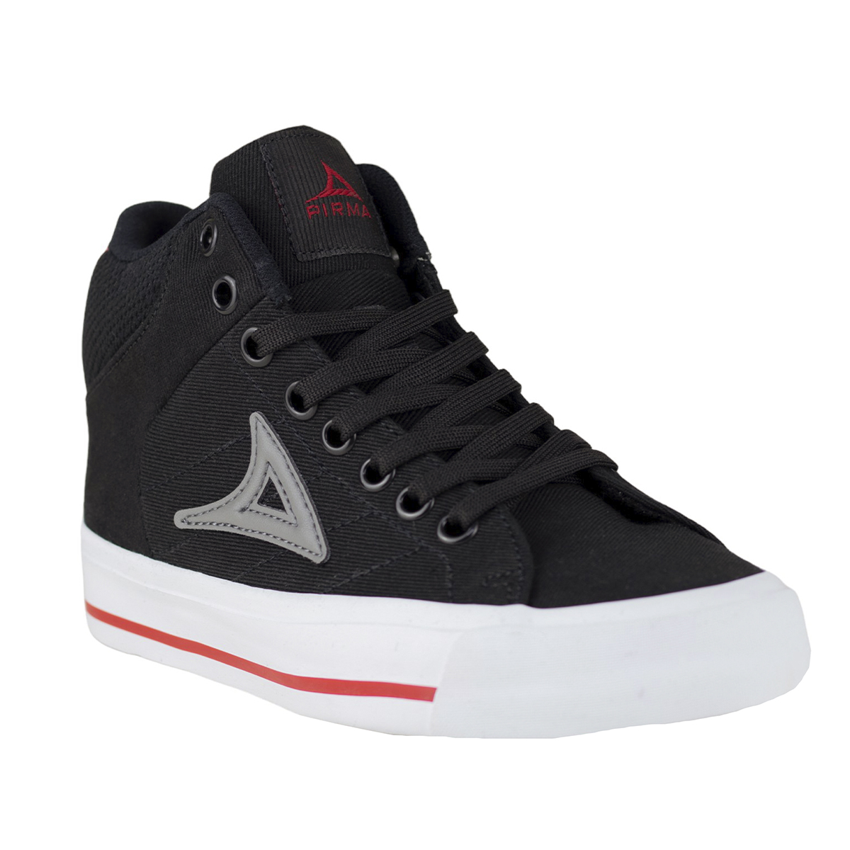 Tenis Urbanos Pirma Juvenil 6033 Negro Rojo Tipo Bota
