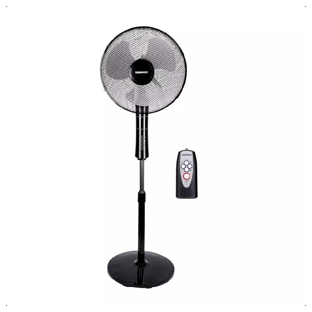 Ventilador Daewoo DI-1689AXK 16 Pedestal 3 Velocidades Negro