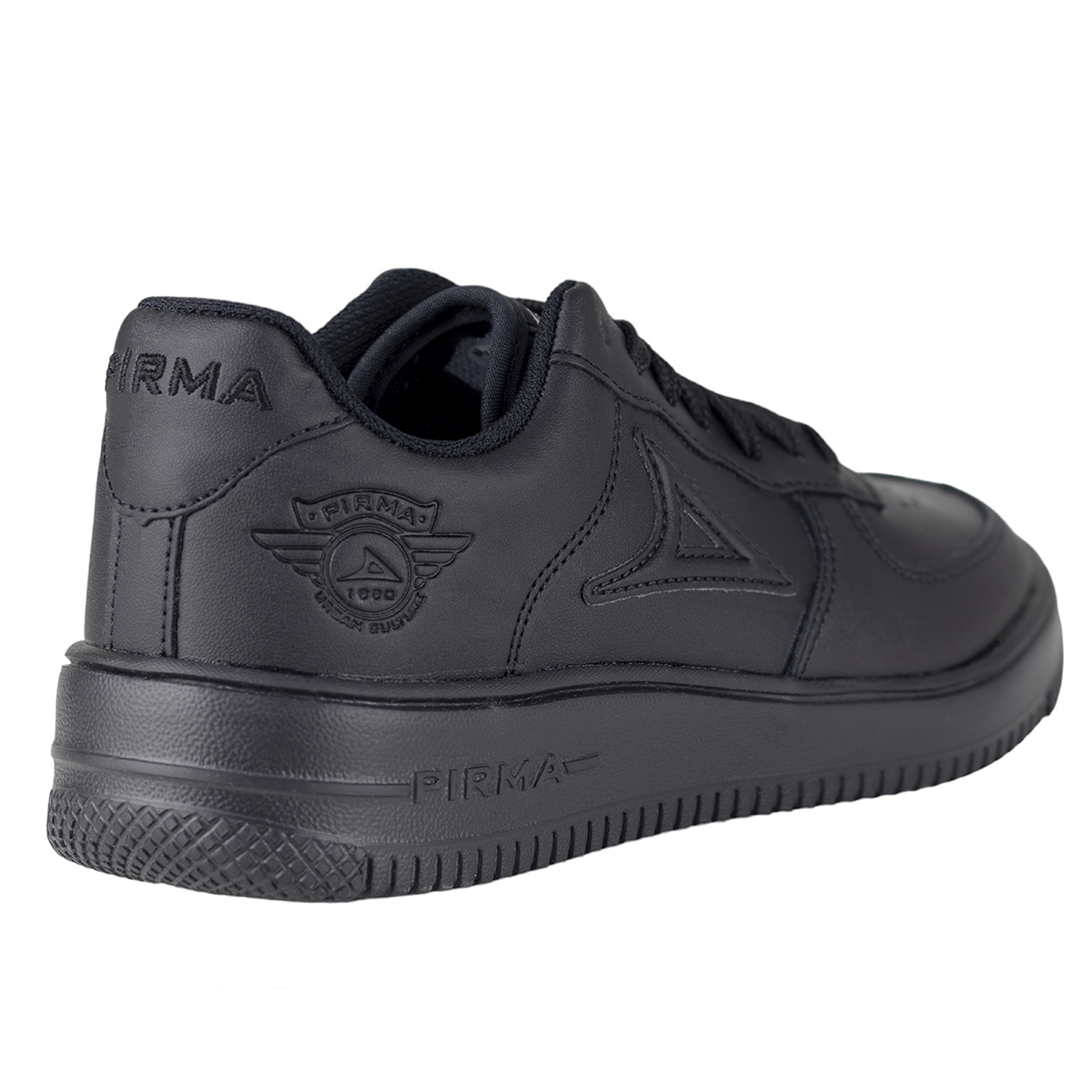 Tenis Negro Plataforma Urbano Pirma Hombre Mujer 5002 Sintetico.