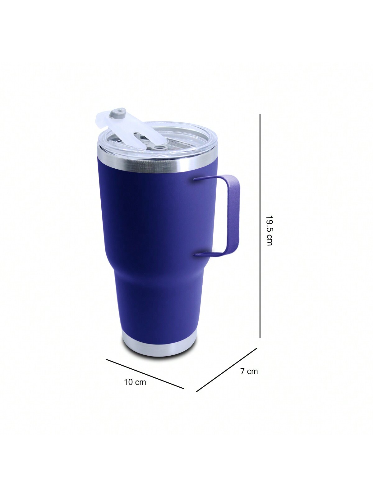 Vaso Termico Azul Marino Yeti Capacidad De 380 Ml Con Agarradera.