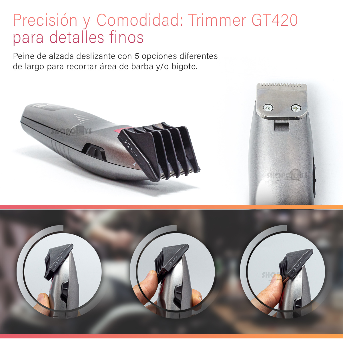 Combo Kit Cortadora + Terminadora Cabello Ga.ma Italy