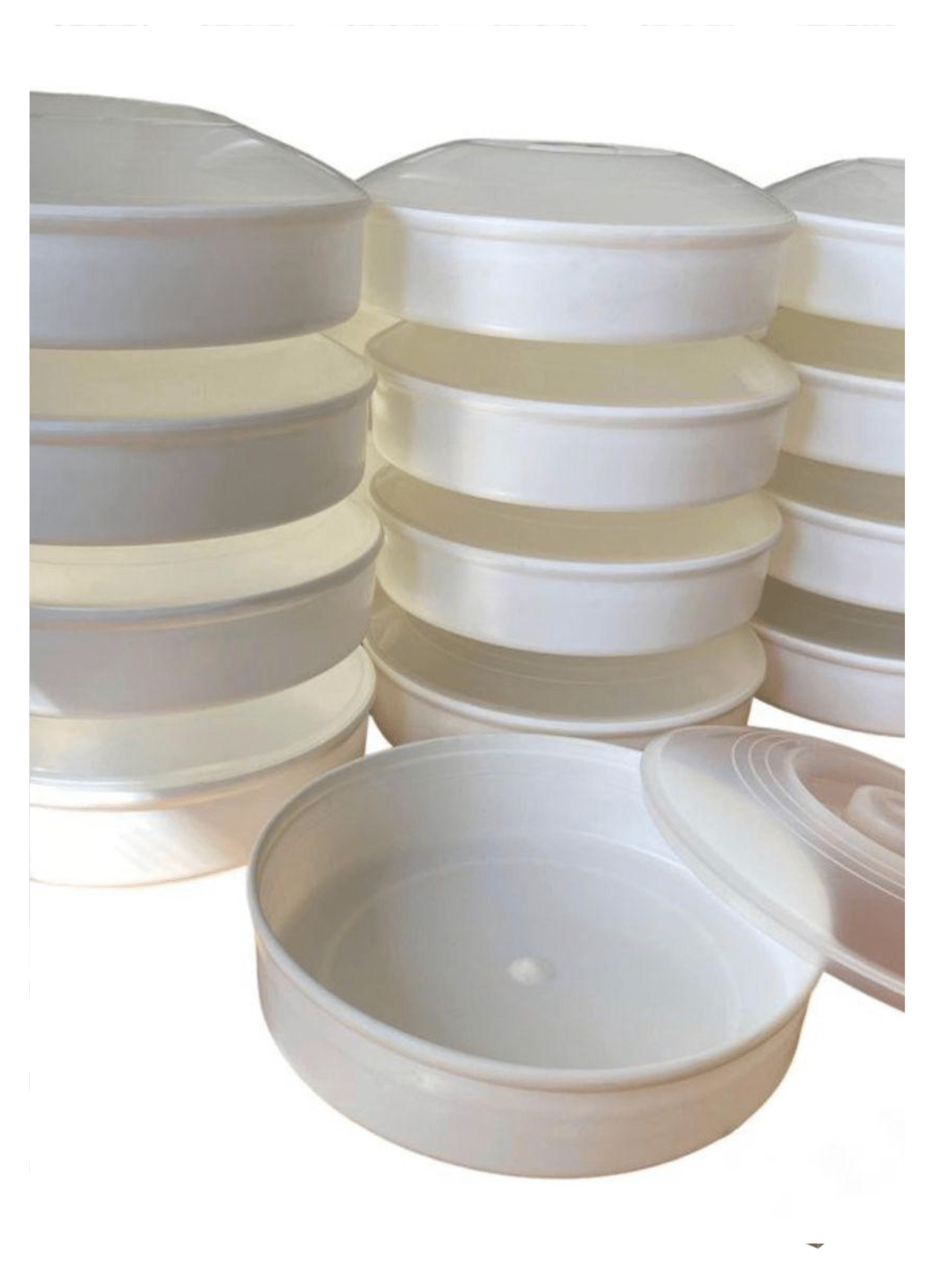 Tortillero de plástico con tapa 10 piezas.