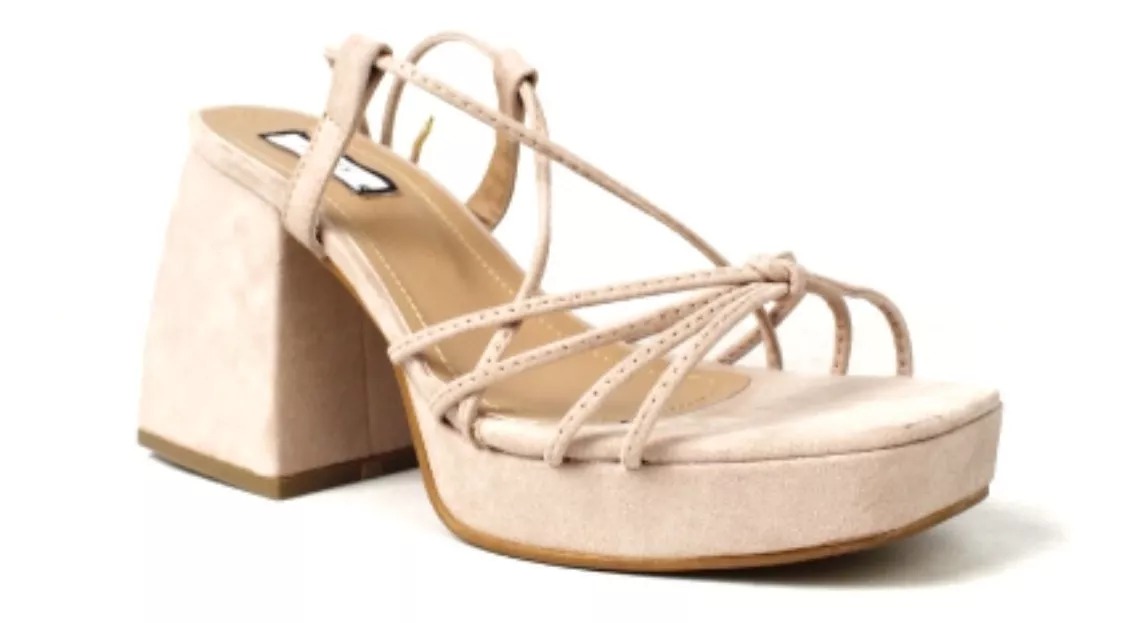 Zapatos Tacon Gruesos Dama Zapatillas Lazos Berry 7478