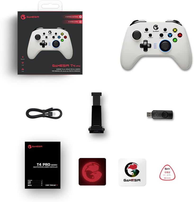 Control Inalámbrico Gamesir T4 Pro Switch Multiplataforma.