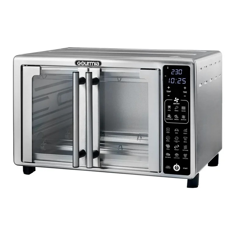 Horno Freidora De Aire Gourmia 19 En 1 Acero Inox.