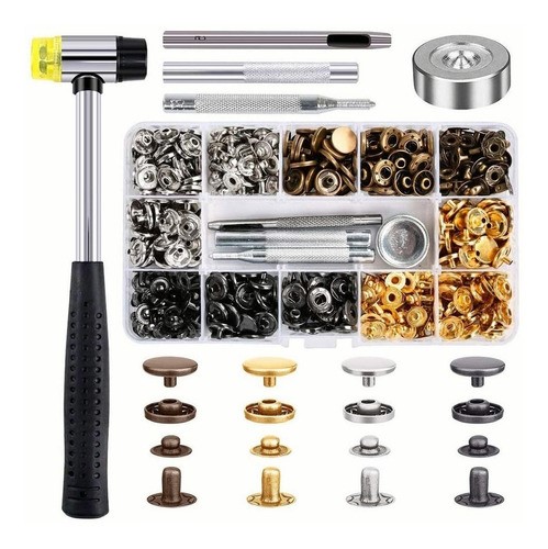 Botones A Presión Para Coser, 14 Placas Botones A Presión Botones A Presion Para Coser 14 Placas Botones A Presion Botones A Presion De Metal Botones A Presion Para Coser Lograr Mas