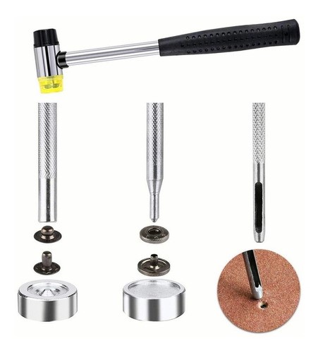 "Broches De Presión Metálicos Botones De Costura Coser Snaps "