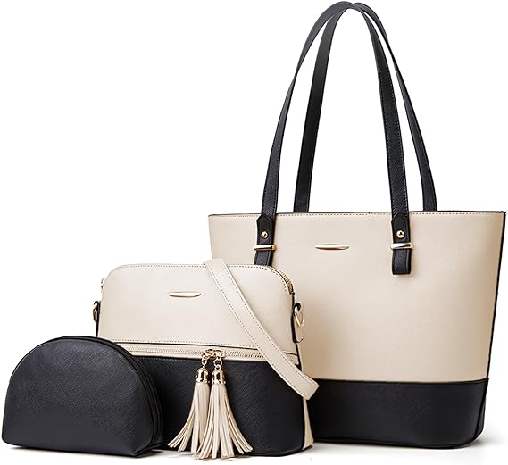 A Bolsos de Mujer, Bolso de Mano de PU Cuero, Bolsa de Hombro