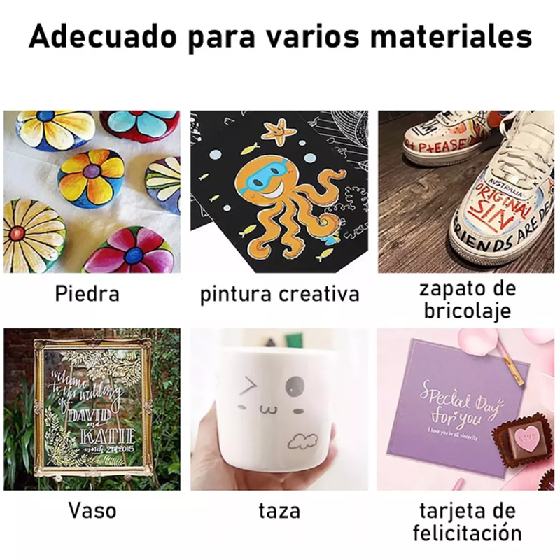 36 Plumones Punta Pincel Brush Pintura Acrílica Tipo Posca.