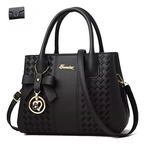 "Bolso Mano Tote Bolsa Mochila Mujer Gran Capacidad Ligero negra "