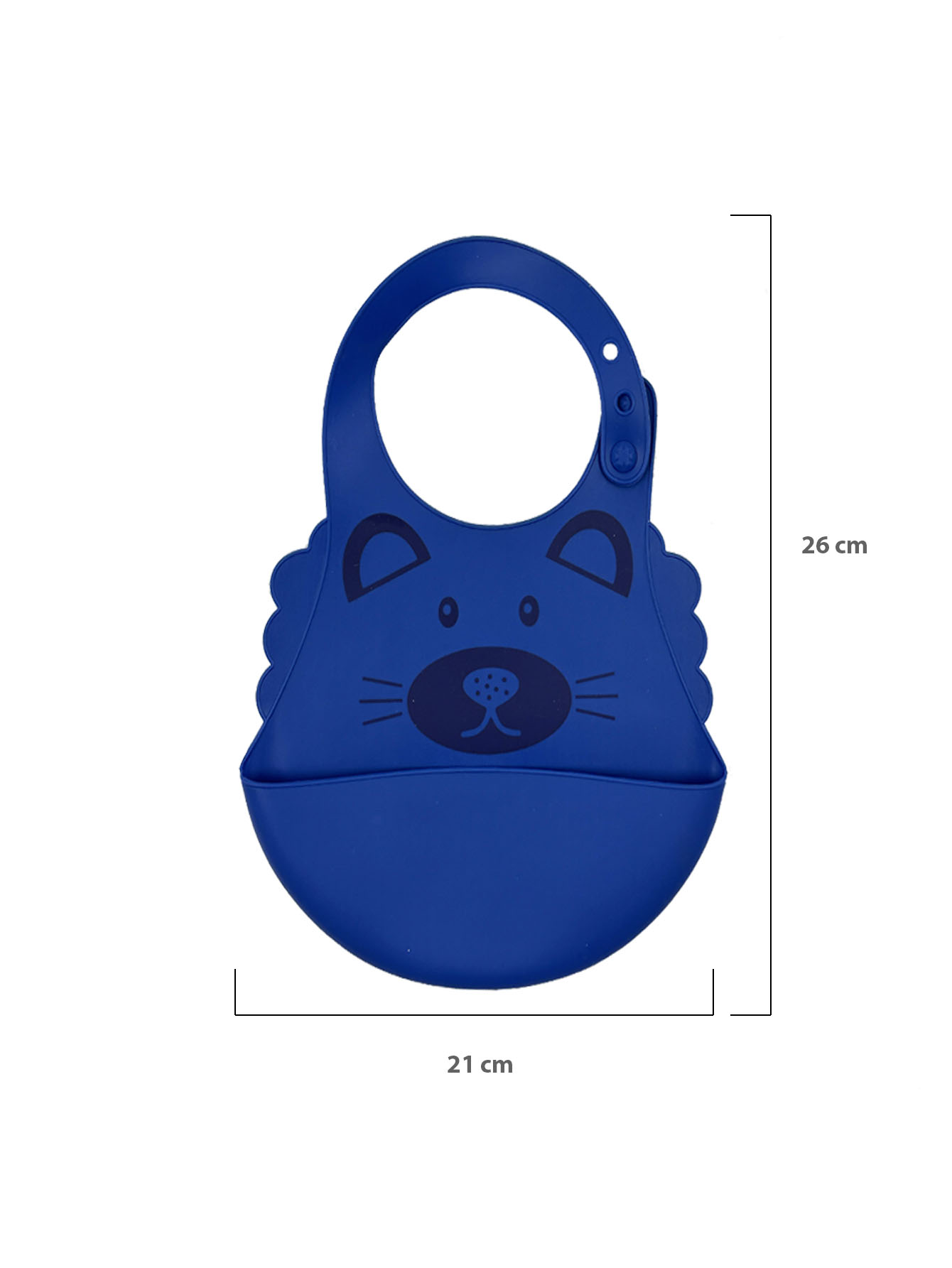 Set de 3 Baberos en Silicona y Plato con Cubiertos en Acero Inoxidable para Bebé